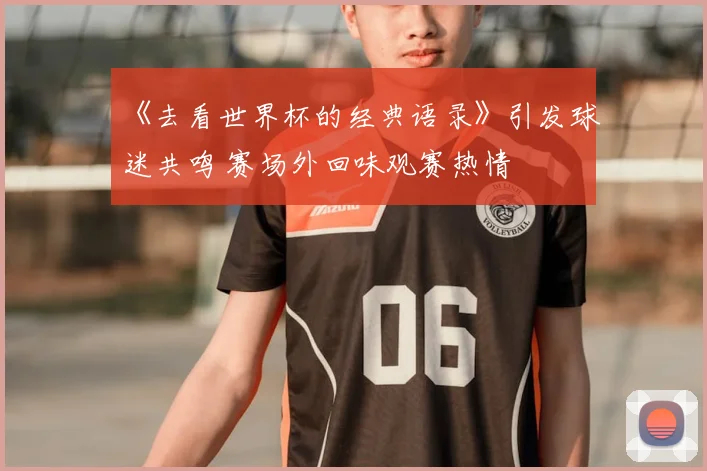 《去看世界杯的经典语录》引发球迷共鸣 赛场外回味观赛热情